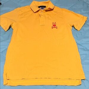 Psycho Bunny Yellow Polo Shirt for Kids